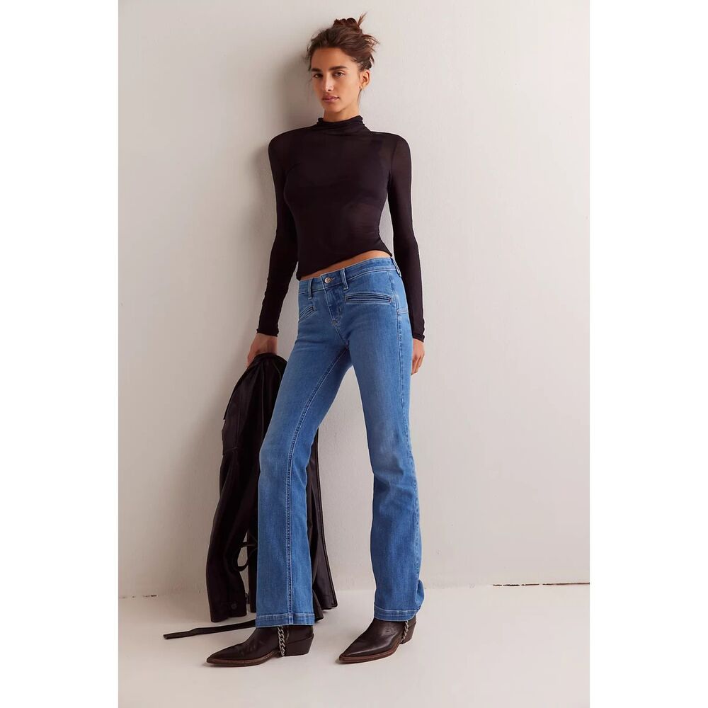 Free People Irvine Flare Jeans in Crystal Cove size 30 NWT